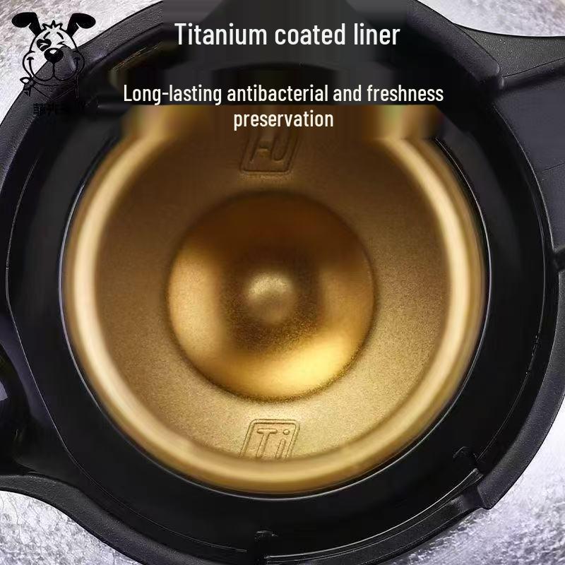 Titanium-Plated Teapot with Tea and Water Separation - Insulated Household Steeping Pot with Premium Handle