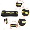 Fitness Knee Bandage Elastic Kneepad Straps for Gym Weightlifting Outdoor Sports (Black&Yellow)