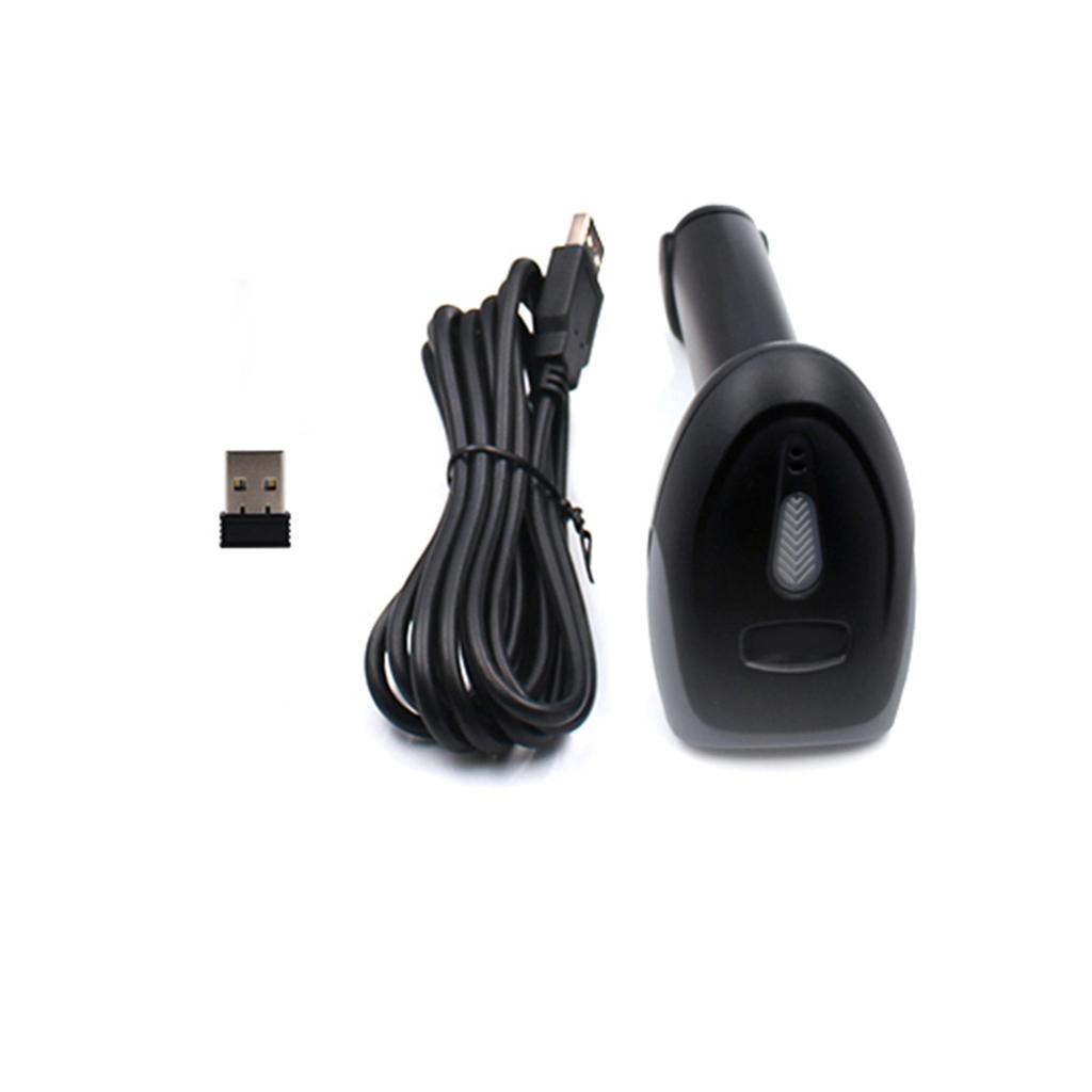 Handheld Bar  Scanner Dual Connection Mode 2.4G Wireless and USB Bar  Reader 1DCelsius2DCelsiusQR Scanner for Retail Warehouse Logistics