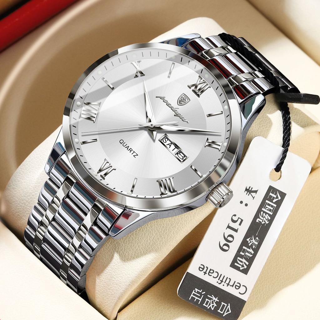 Ultra-Thin Men'S Watch Waterproof Luminous Calendar Watch