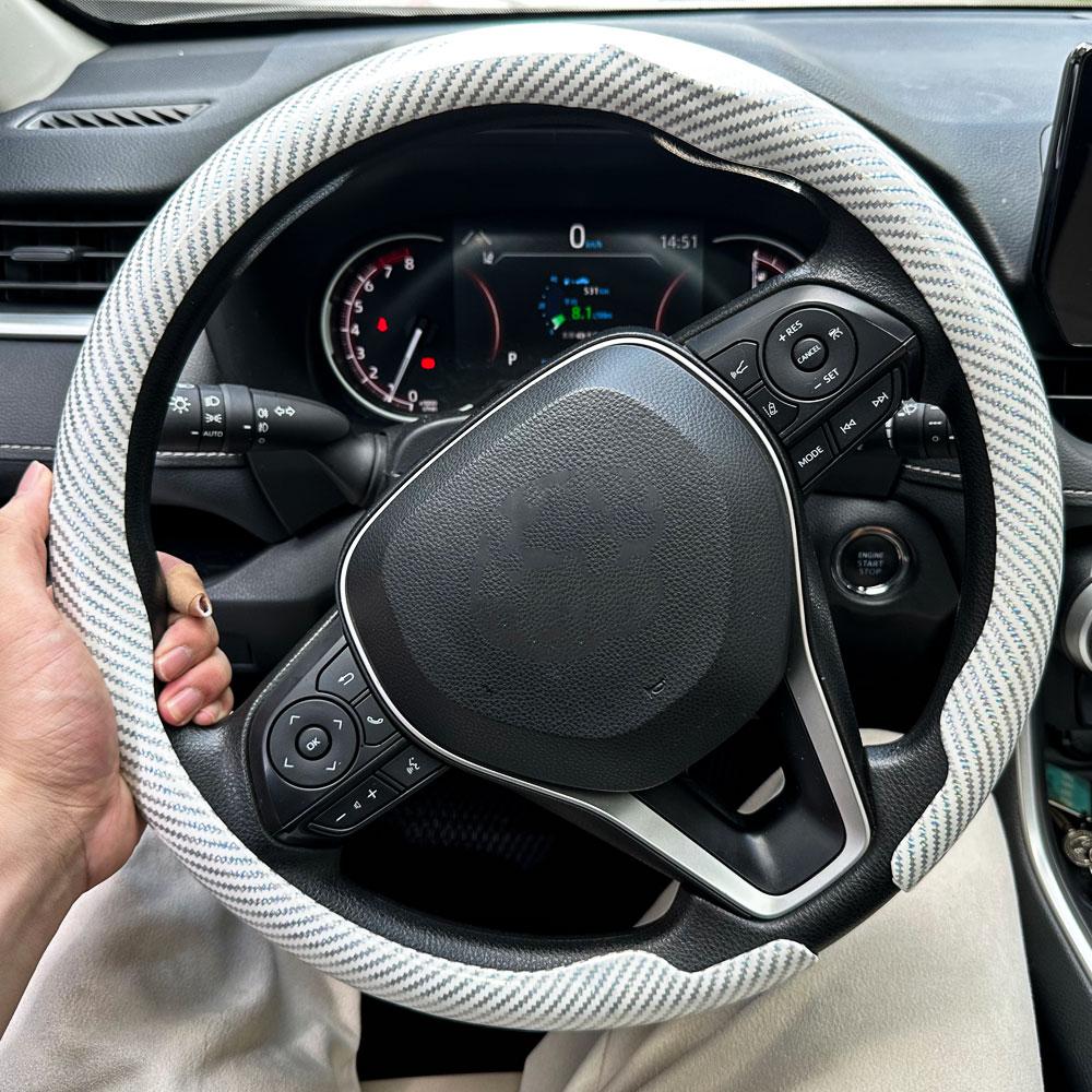 For Kia Ultra-Thin Breathable Leather Steering Wheel Cover For Ceed Picanto Sportage Ev3 Rio Cerato Stonic Niro Morning Sorento