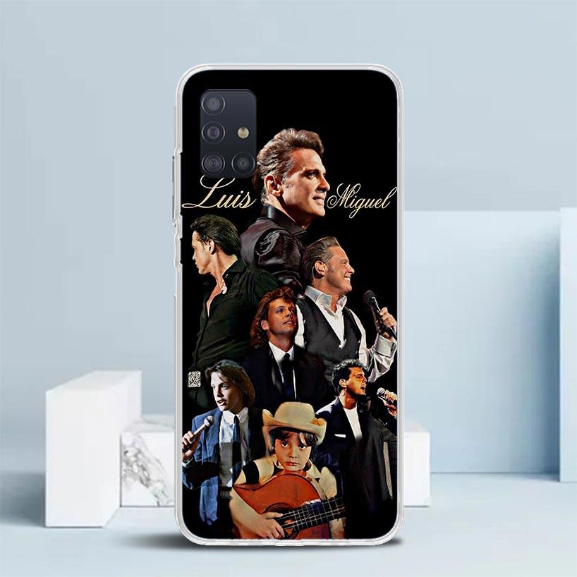 L-Luis M-Miguel Singer Soft Cover for Samsung Galaxy A12 A22 A32 A52 A72 A02S Phone Case Note 20 Ultra 10 S10 Plus A51 A71 A50S