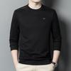 Men's Business Bottoming Shirt, Casual and Versatile Sweatshirt, Korean Style Slim Long-sleeved T-shirt, Round Neck Pullover