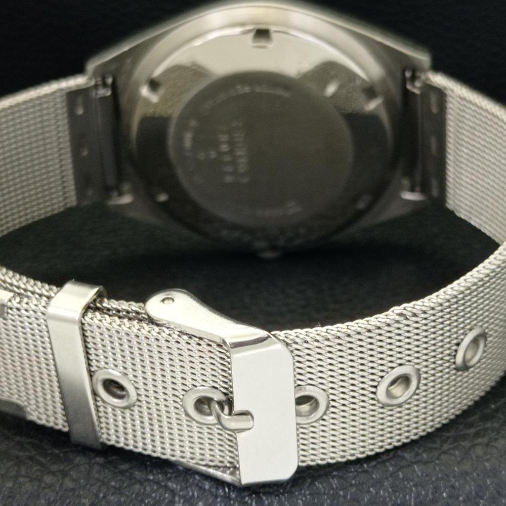 JAPAN VINTAGE SEIKO AUTOMATIC 6309A MENS BLACK COLOR DIAL WATCH A700408-5 R203-a700408