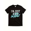Simple Plan - I'm Just an Adult - Graphic T-Shirt Quote - Unisex - Soft and Breathable - Black T-Shirt - White and Blue Lettering - Lightweight Crew