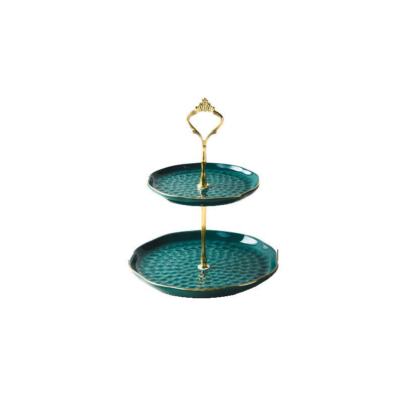 Nordic Light Luxury Ceramic Tiered Dessert Plate
