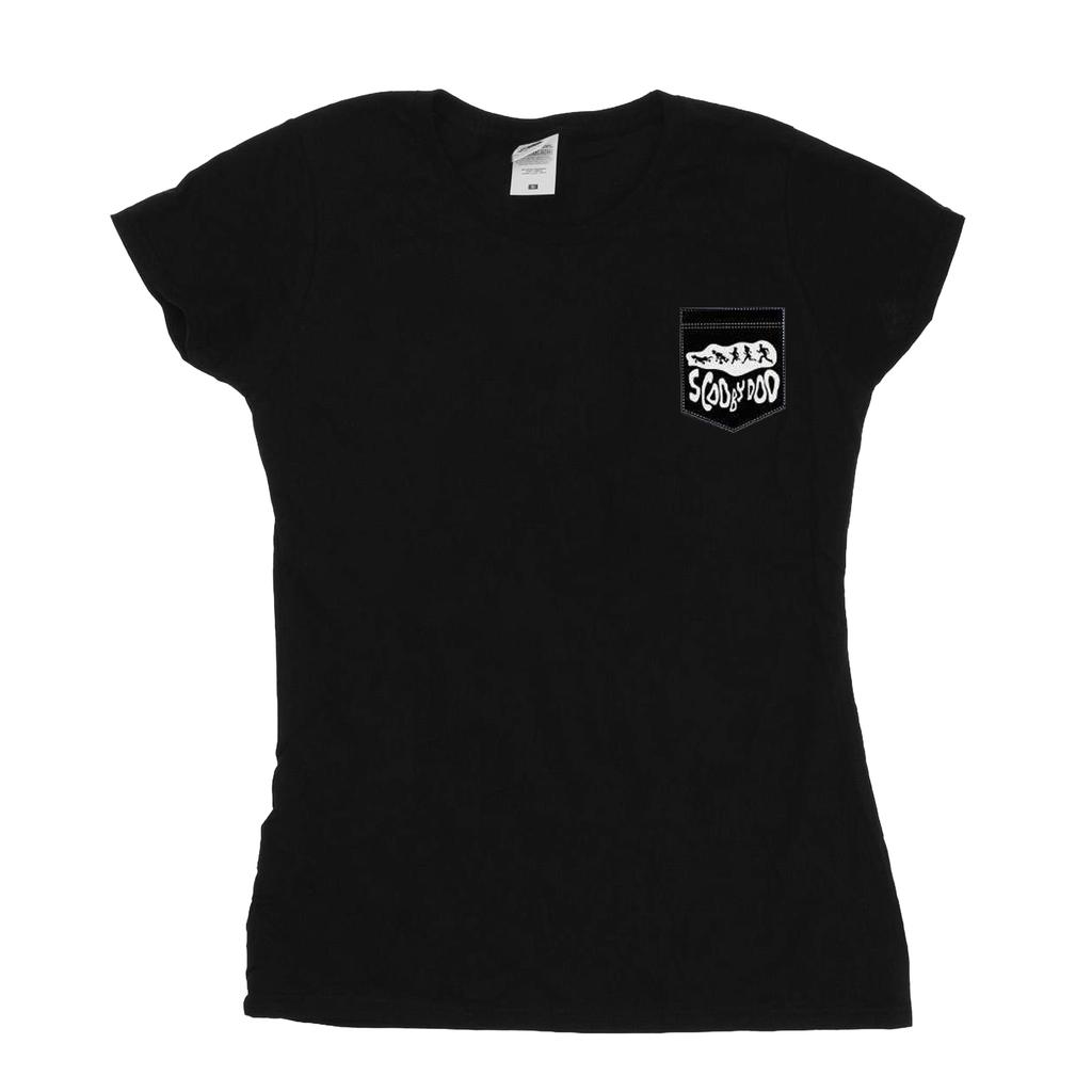 Scooby Doo Womens/Ladies Faux Pocket Cotton T-Shirt