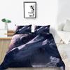 Home Bedding Set Full Size King Bed Twin Bed Space Star Print Bedroom Quilt Cover and Pillow Cover Bedding Decoration
