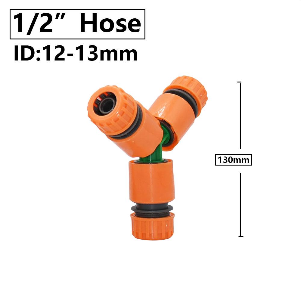 

Garden Hose 1/2 3/4 1 Inch 3-way Water Connector Tap Y-Type Tee Hose Splitter Fitting Drip Irrigation System Coupler