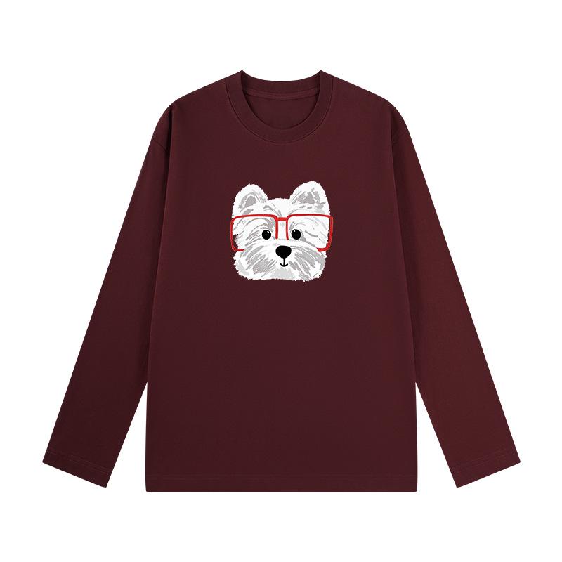 Lässiges Baumwoll-Langarm-T-Shirt für Damen, inspiriert von Hongkong - Vielseitig, lockere Passform, Basisschicht