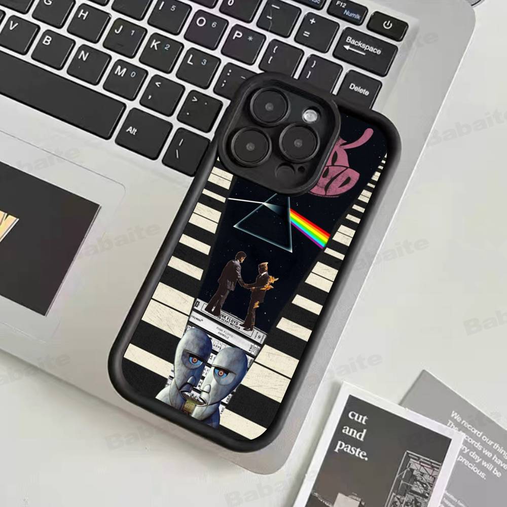 P-Pink-F-Floyds Rock Band For iPhone 17 15 13 12 11 14 Pro Max X XR XS 16 Plus Shockproof Candy Back Cover