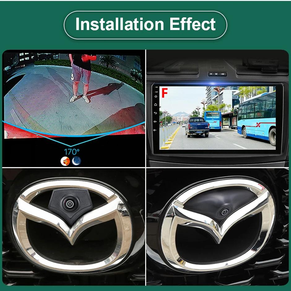 GreenYi CCD AHD 1080P 1000TVL Car Logo Front View Camera For Mazda 2 3 5 6 CX4 CX-5 CX-7 CX-8 Atenza (Atez) Forward Logo Mount