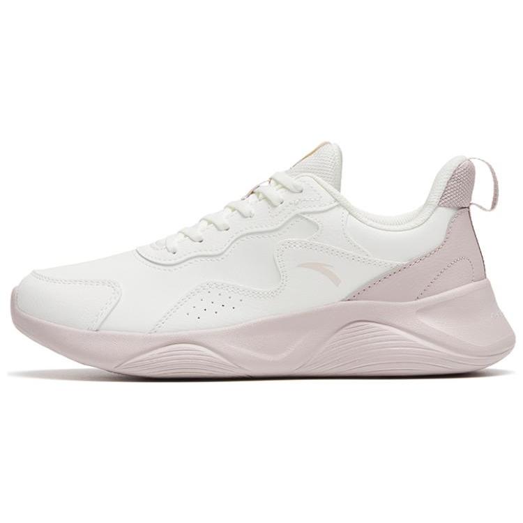 New Anta Cushioning Wear Resistant Low Top Sprint Running Shoes Women's White Gray 922245527-2