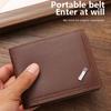 Vintage Men Leather Wallet Short Slim Male Purses Money Credit Card Holders Men Wallet Money Bag