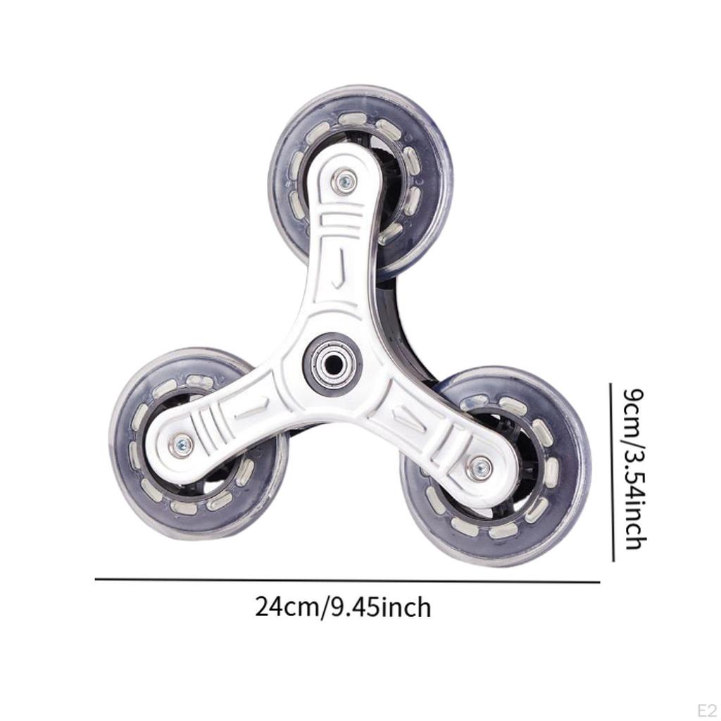 2x Trójkątne Kółka do Wchodzenia po Schodach Wspinacz Wielofunkcyjne Łatwe w Montażu Akcesoria do Wózka