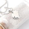 4Pcs/Set Best Friends Heart Matching Rhinestone Pendant Necklace Women Jewelry