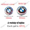 4Pcs 56mm 60mm ABS Aluminum Wheel Center Hub Cap Badge For BMW E46 X3 G30 G01 F40 G05 G22 G06 Auto Exterior Tuning Accessories