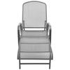 VidaXL Chaise longue Acier Anthracite