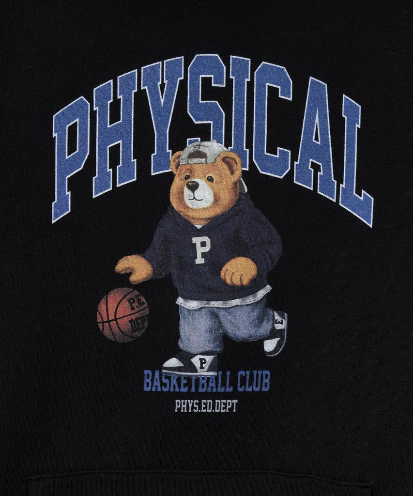 Basket Beginner Bear Hoodie_Black