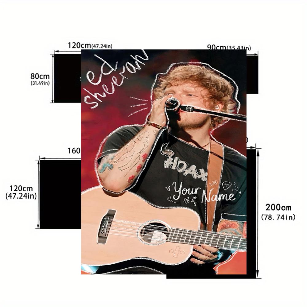 Sheeran Customized Name Floor Rug Office Rug Perfect for Balcony Foyer Entryway Playrooms Antislip Carpet Office home decor Spiritual Gift