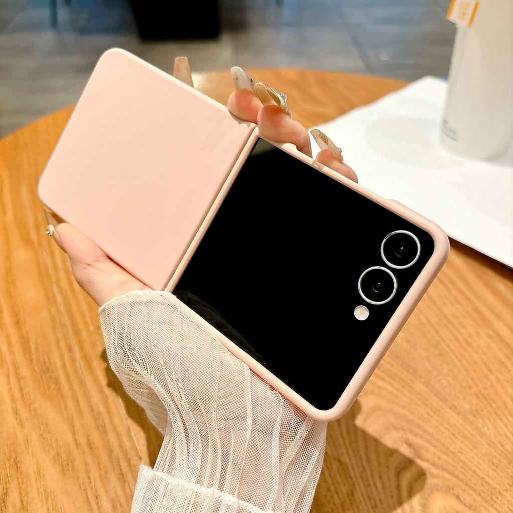 Luxury Matte Slim Candy Color Armor Case For Samsung Galaxy Z Flip 7 6 5 Zflip 4 3 Flip7 Solid Liquid Silicone Shockproof Cover