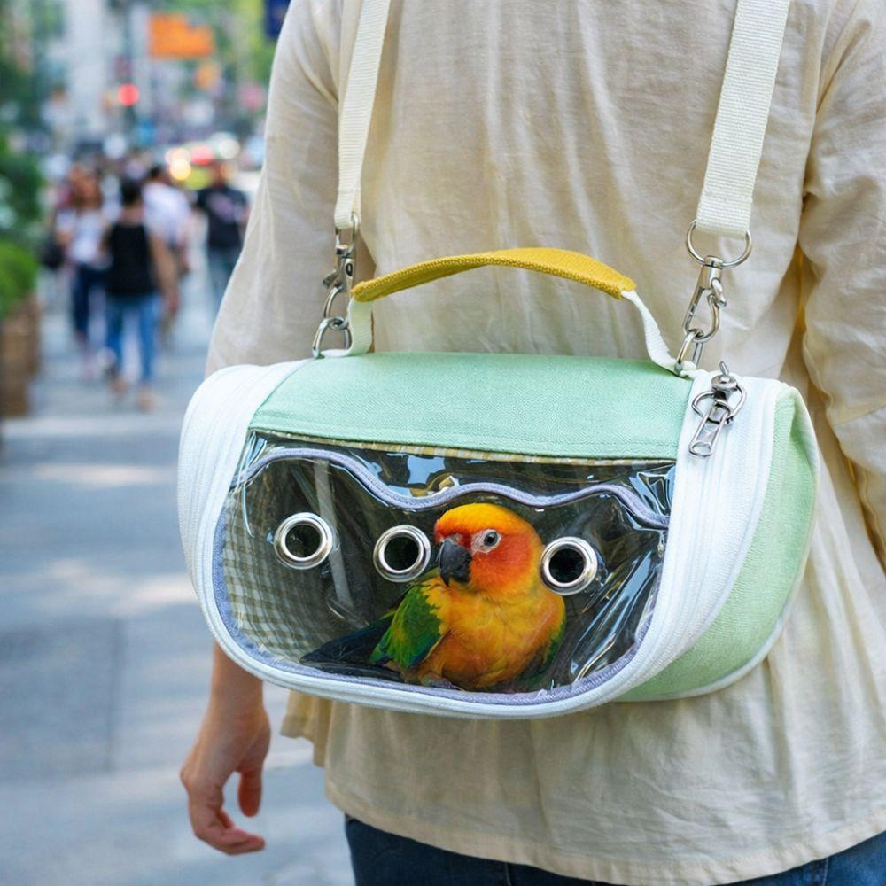 Breathable Parrot Out Bag Lightweight Hamster Carrier Bag Bird Transport Cage  Outdoor Activities