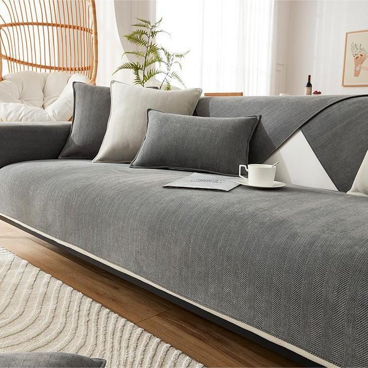 Chenier Light Luxury High-End Sofa Cushion, Seat Cushion Cover Cloth, Universal Non-Slip All-Inclusive All-Inclusive Sofa Cover Towel