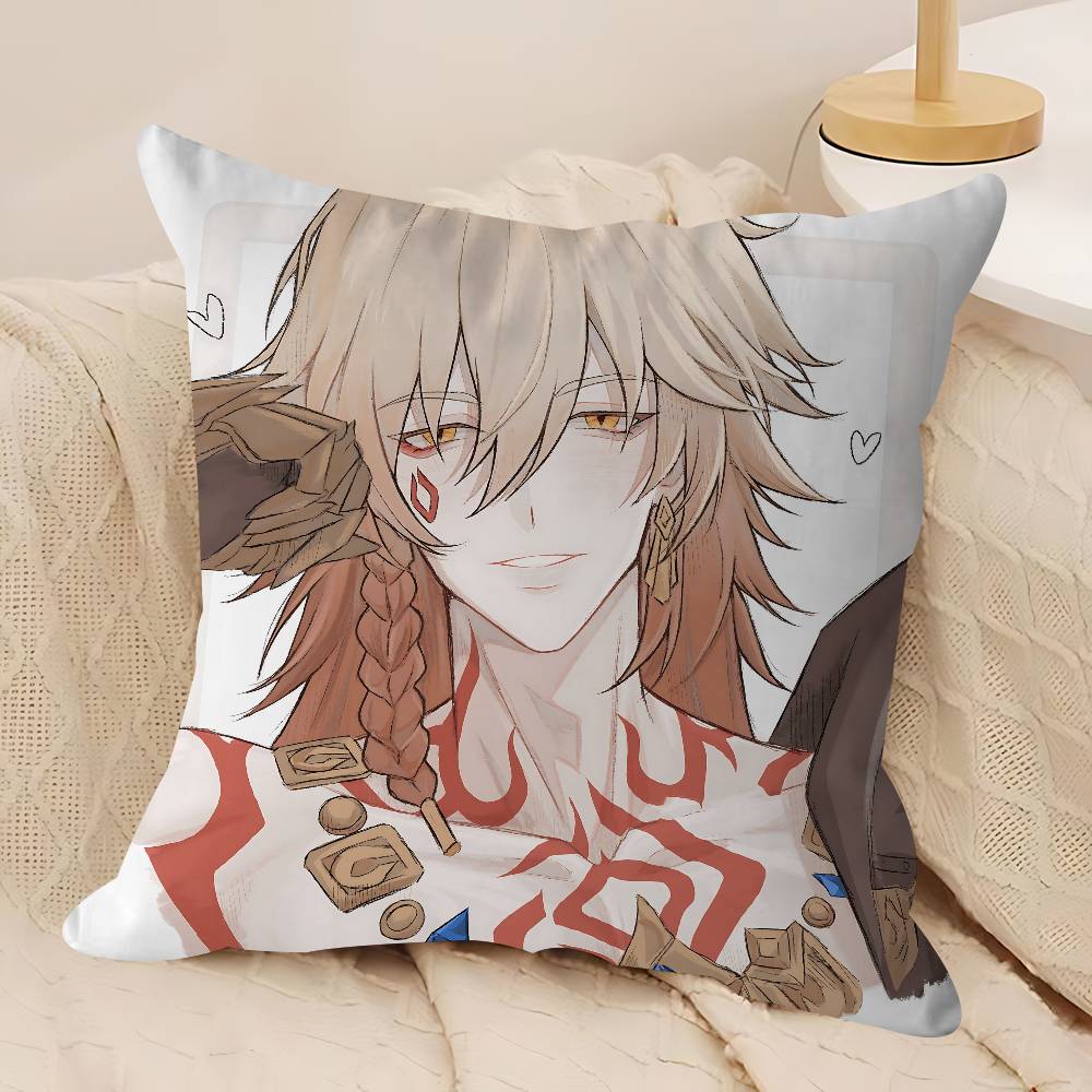 H-Honkai Star Rail Наволочка для подушки Mydei 30x50 Полиэстер Декоративные диванные подушки Наволочка для домашнего декора 12x12Inch
