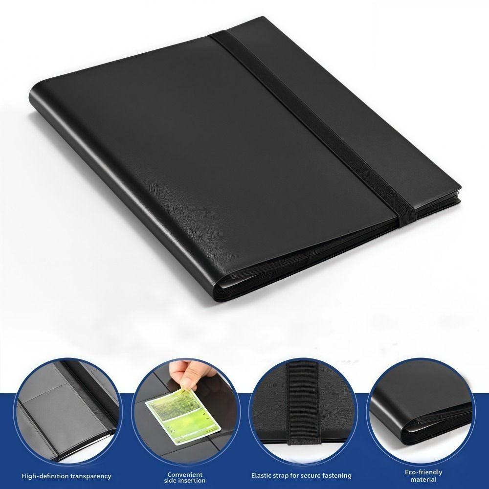 קלסר כרטיסי ספורט 9 כיסים 20 דפים קובץ לאוסף כרטיסים עבור MTG, TCG, כרטיסי בייסבול