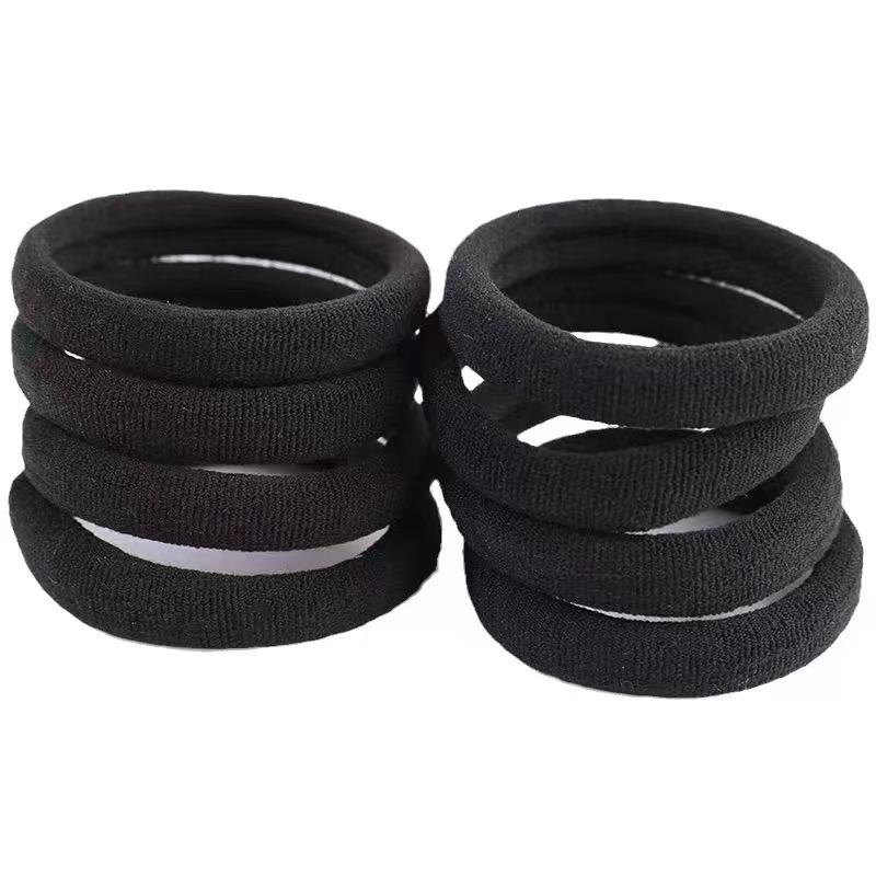 50pcs Black Hair Rope Simple Elastic Hair Band Hair Accessories For Women Ideal Choice for Gifts Haarband Kind  Rubber Bands