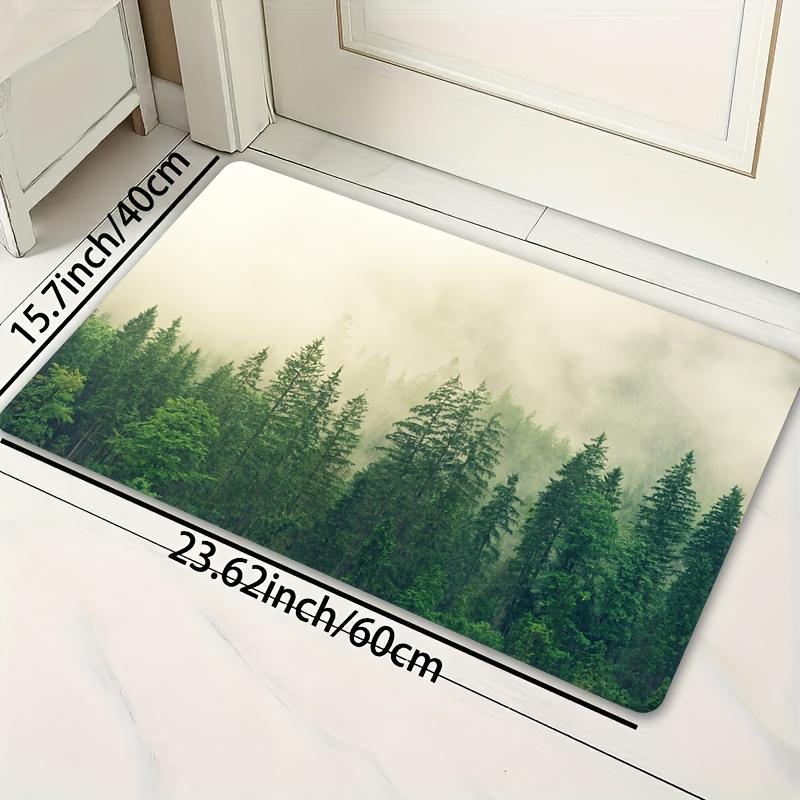 1 Pz Tappeti da Cucina Antifatica Stampa Nebbia della Foresta Impermeabile Antiscivolo Spesso Ammortizzato Tappetino da Cucina Comfort per Stare in Piedi per Cucina