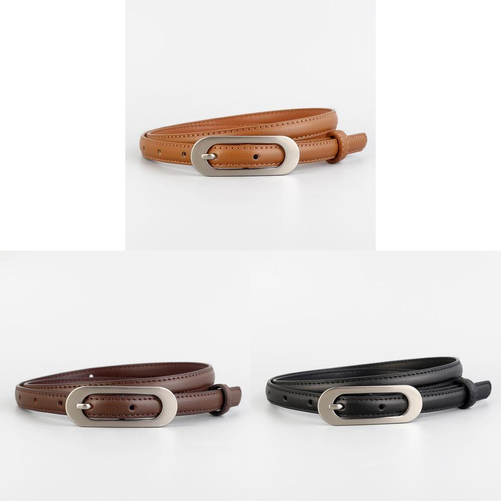 Ladies Genuine Leather Belt For Jeans With Alloy Buckle For Casual And Work Wear