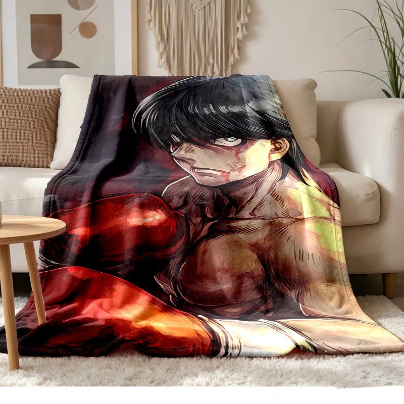 Hajime no Ippo Weiche und bequeme Flanelldecke Geeignet für Sofas, Wohnzimmer, Camping im Freien, Reisen und auch ein tolles Jubiläumsgeschenk