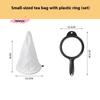 Reusable Mesh Coffee Milk Tea Filter with Handle Multi-function Steel Ring Kitchen Supplies Filter Bag for Brewing