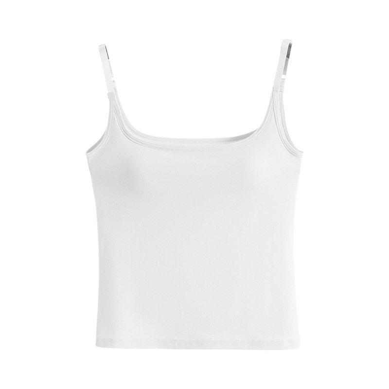Women's Camisole with Built-in Bra, Padded Cups, Backless Design, Sleeveless Option, Wear as Outerwear or Base Layer