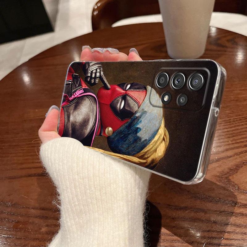 Marvel Oil Painting Clear Case For Samsung Galaxy A57 A37 A56 A36 Cases A55 A54 A35 A26 A07 A17 A16 A06 A36 A15 Shockproof Cover