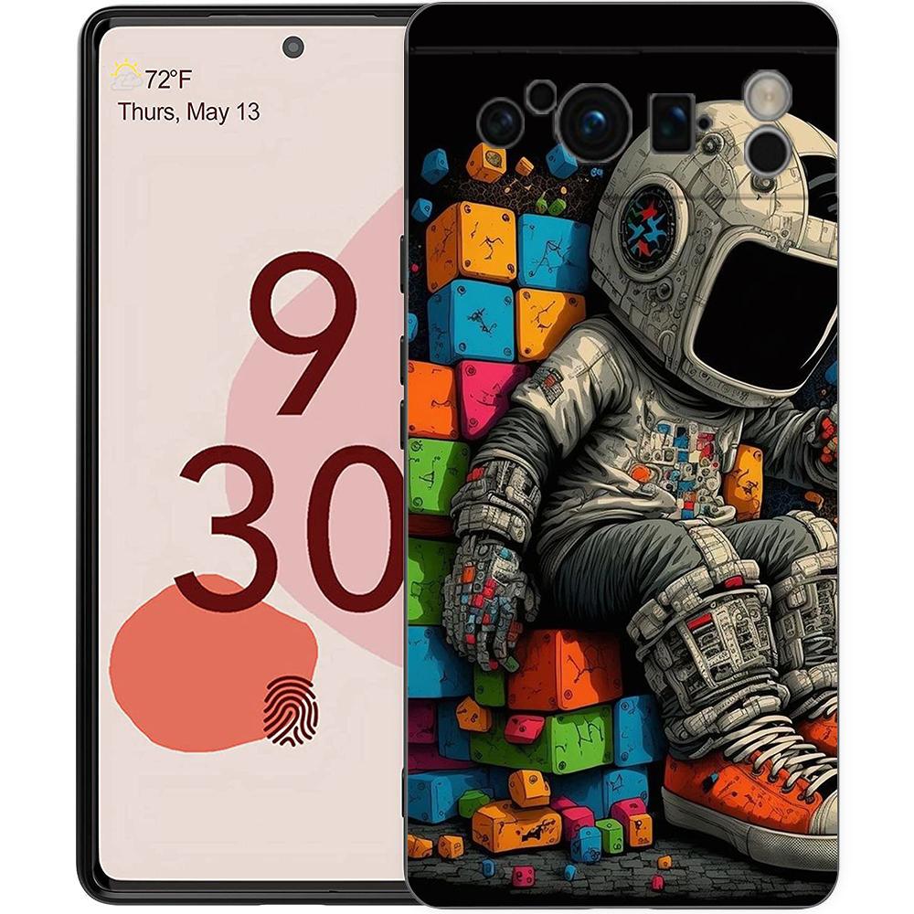 

Cartoon Astronaut Star Space Phone Case Cover for Google Pixel 8 7 6 7A 6A Pro 5G Shockproof Silicone Soft 8 Pro 5G Shell Capas Pixel 8 pro 5g