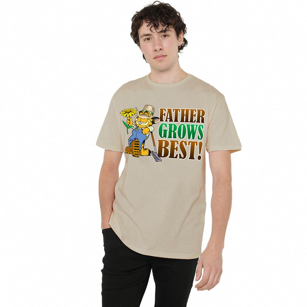 Garfield Father Grows Best T-Shirt S-2XL Sand XXXL