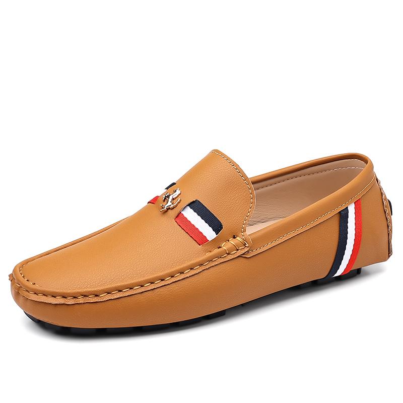 YRZL Loafers Men Casual PU Leather Loafers Mens Shoes Italian Comfortable Moccasins Luxury Formal Slip On Driving Shoes for Man