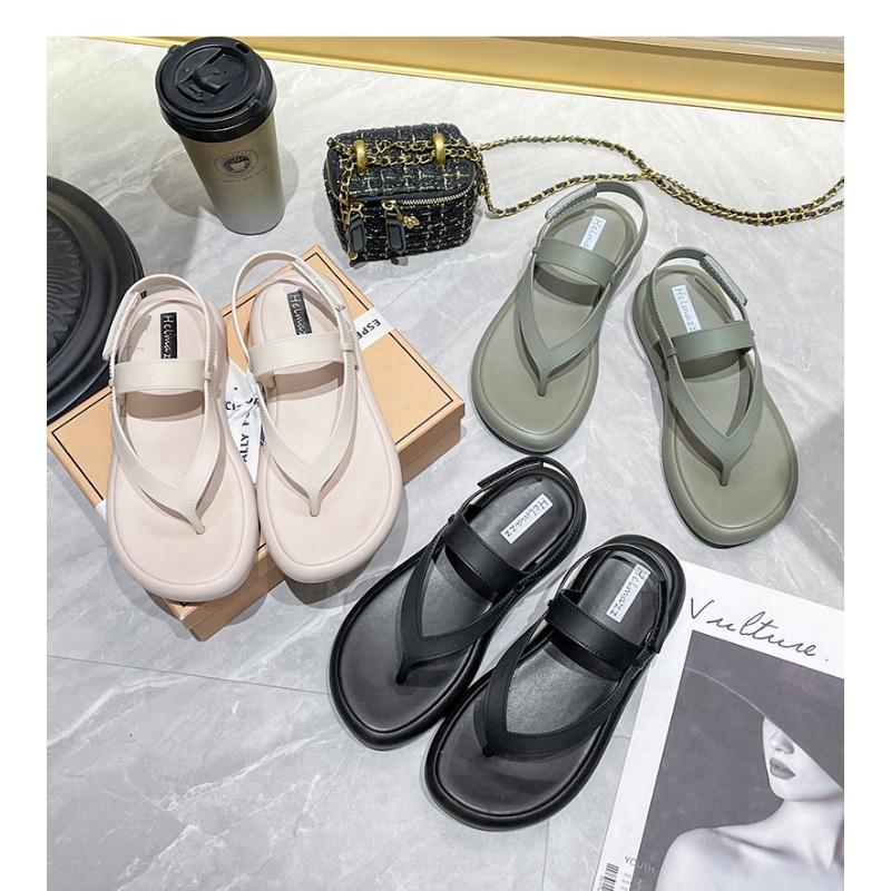 Sandalet kadın modelleri yaz dış giyim düz topuk yumuşak taban yaz dış giyim düz renk