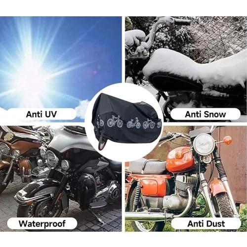 Bike Bicycle Cover Waterproof Dustproof- 190T Bike Cover for 1 or 2 Bikes,Indoor and Outdoor Use,Bike Cover Rain Sun UV Wind Snow Proof Resistant
