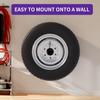 Wall Mount Spare Tire Mount for Enclosed Trailers, Upgraded Spare Wheel Carrier Fit for Camper Spare Tire, Boat Trailer, Garages and Warehouses