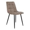 Chair - HOUSE NORDIC - Middlefart - Light Brown Microfiber - Black Metal Legs - Contemporary Comfort