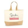 Jute Tote Bag - PLANETEE - Doudou On Vacation - Multicolored - Natural Jute - Made In France