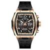 Men's watch barrel-shaped men's double display watch sports waterproof large dial multi-function electronic watch