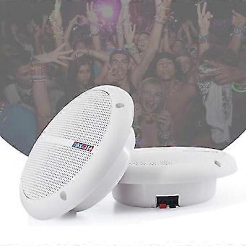 1 Pair WEAH-600 Waterproof Speaker Portable Ceiling Mounted Speaker 25W 4