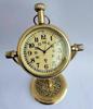 Beautiful Vintage Brass Desk Clock Table Clock Antique Nautical Clock Brass