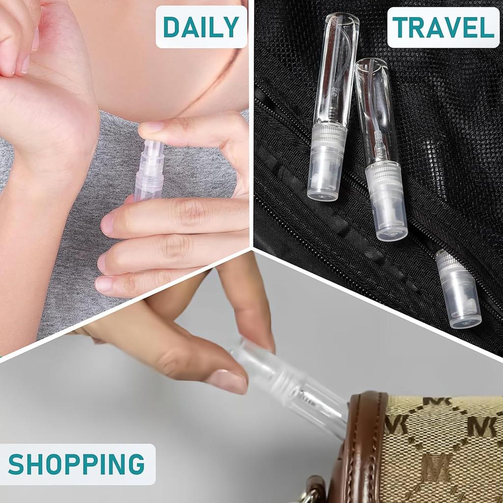 5/10/20/30/50Pcs Mini Spray Bottle Empty Perfume Atomiser Clear Perfume Bottle 3ML 5ML 10ML Refillable Portable Sample Tool 7