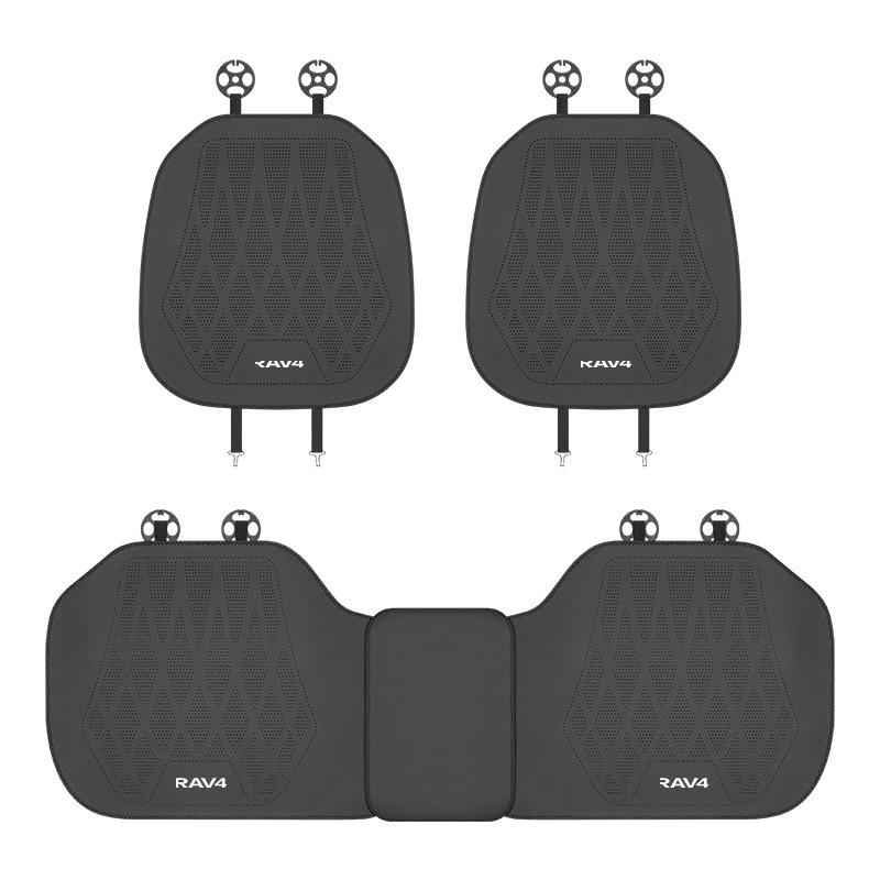 Perforated Leather Seat Cushion Set for Toyota RAV4 Front & Rear