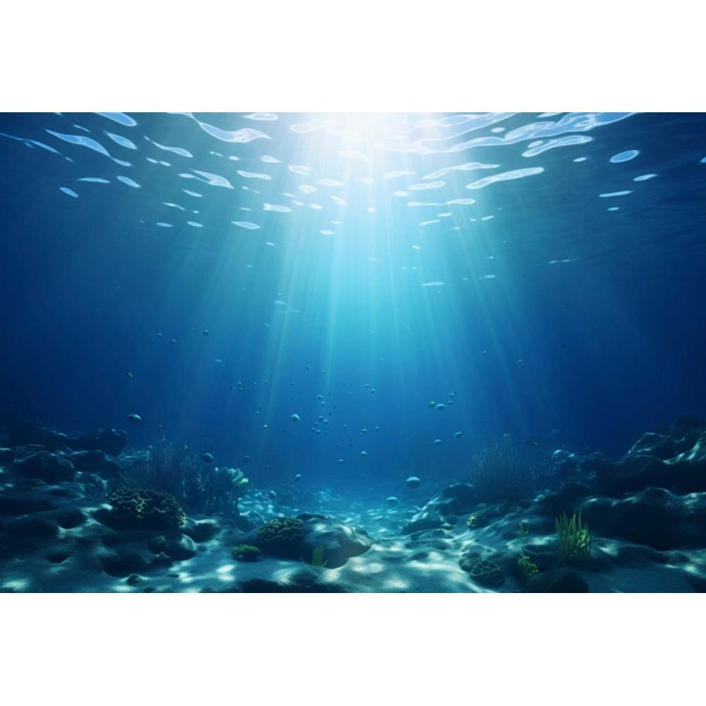 Underwater World Backgrounds for Photographs Ocean Fish Coral Fish Tank Decor Aquarium Scene Portrait Backdrop Shooting Props